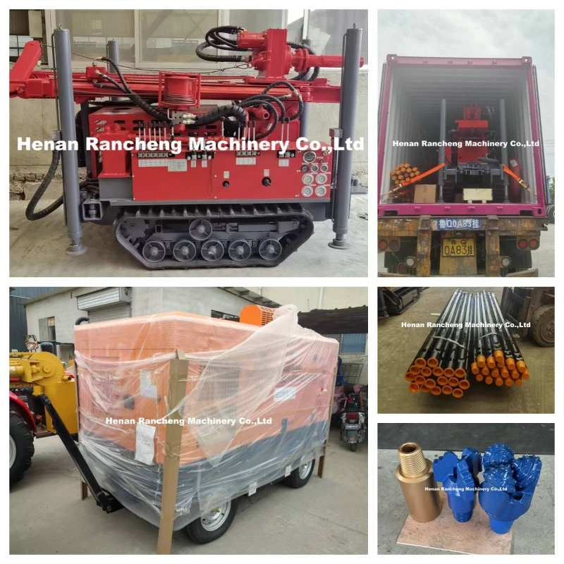 RCF180S water well drilling rig and air compressor to Bulgaria RCF180S water well drilling rig and air compressor to Bulgaria